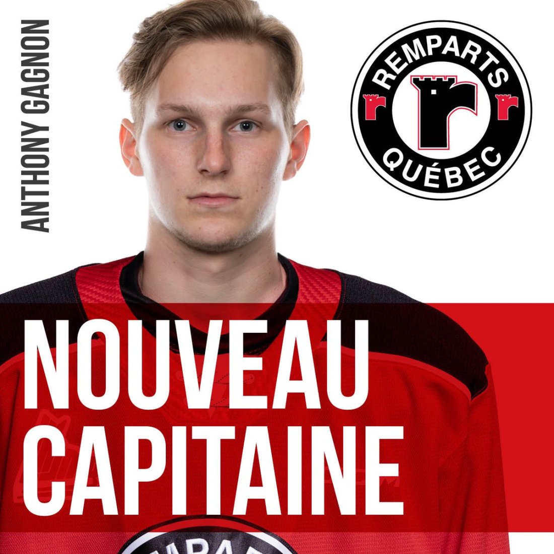 ANTHONY GAGNON NOUVEAU CAPITAINE